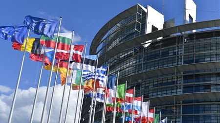 Det er i denne bygning i Strasbourg, at de nyvalgte EU-parlamentarikere mødes for første gang.