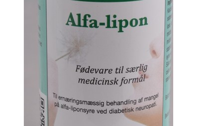 Striden mellem Fødevarestyrelsen og Natur-Drogeriet vedrører, om denne pille Alfa-lipon kan markedsføres som en fødevare til særlige medicinske formål.