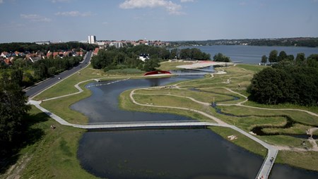 Byparken Sønæs i Viborg, der netop har modtaget KTC's kommunaltekniske innovationspris.