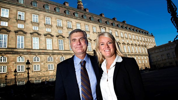 Pernille Vermund og Peter Seier Christensen er klar til at indtage Christiansborg.