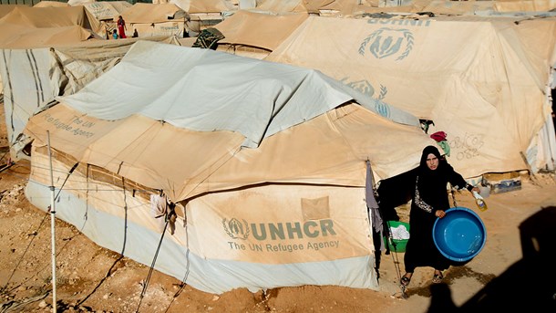 Asylansøgere skal sendes tilbage til lejre i nærområdet, mener Konservative. Her er det Zaatari-lejren i Jordan, som iføgle FN huser over 80.000 syriske flygtninge.