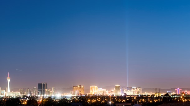 På billedet ses Las Vegas – en by, der bruger enorme mængder af energi.