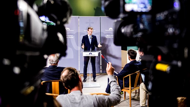 Finansminister Kristian Jensen (V) præsenterede torsdag regeringens finanslovsforslag for 2019. Et flertal vil have regeringen til at skifte kurs på erhvervsuddannelsesområdet.