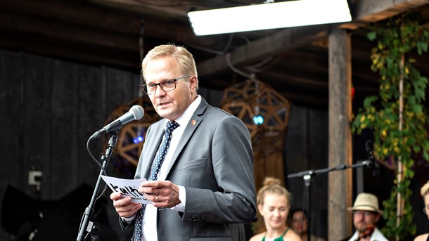 Det bliver for et digitalt publikum, at kulturminister Joy Mogensen og borgmester i Morsø Kommune Hans Ejner Bertelsen (på billedet) på torsdag åbner årets udgave af&nbsp;Kulturmødet Mors.&nbsp;