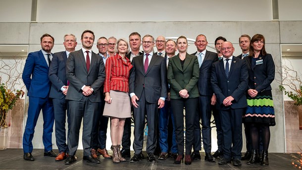 Præsentationen af regeringens klimapartnerskaber på Marienborg den 13. november 2019.