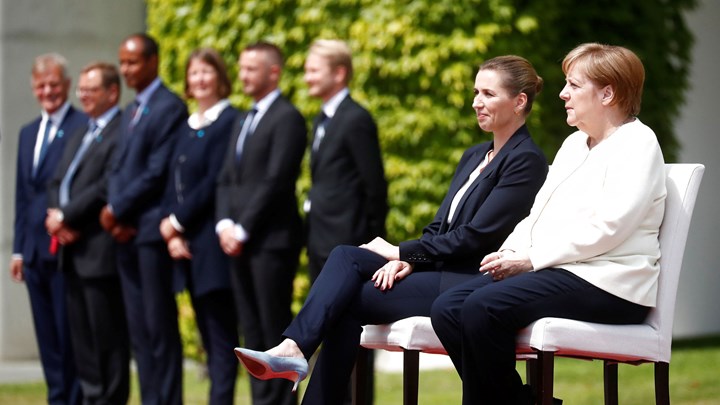 Mette Frederiksens første udlandsrejse som statsminister i juli 2019 gik til kansler Merkel i Berlin. 