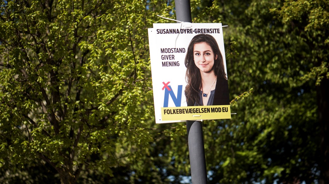 Susanna Dyre-Greensite stillede selv op til det seneste EU-valg. Hverken hun eller spidskandidat Rina Ronja Kari kom dog ind.