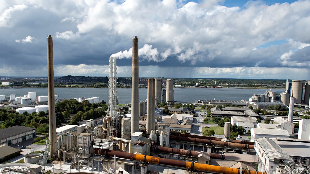 Aalborg Portland er Danmarks største CO2-udleder. Arkivfoto.