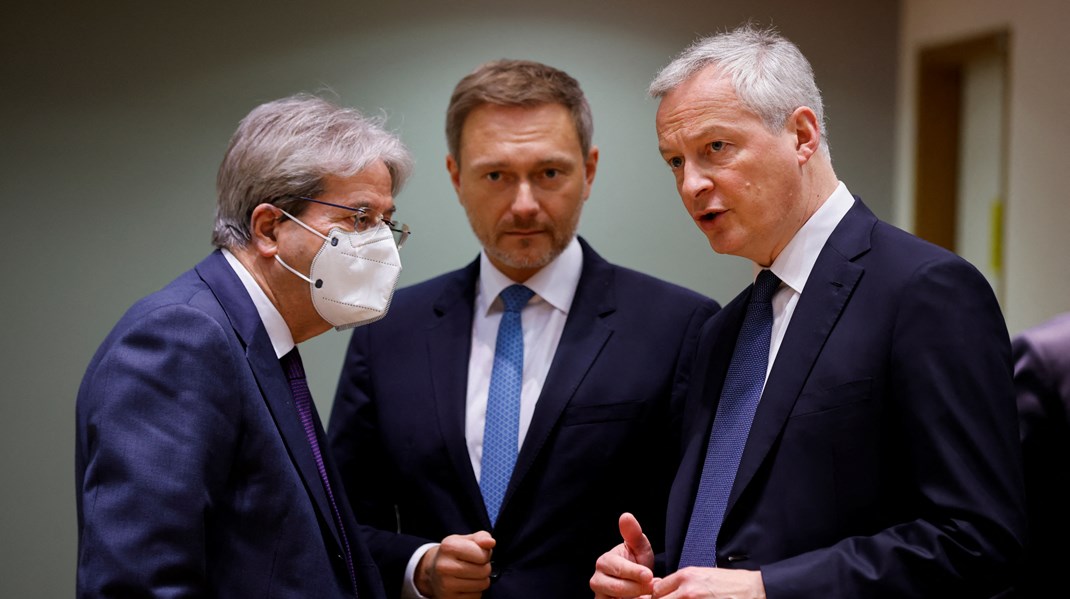 Tysklands finansminister, Christian Lindner, Frankrigs finansminister, Bruno Le Maire, og økonomikommissær Paolo Gentiloni måtte gå skuffet fra rådsmødet tirsdag på grund af Polens nej.