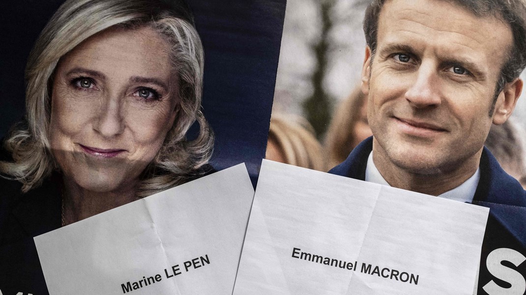 Den nuværende franske præsident Emmanuel Macron er oppe imod Marine Le Pen til den sidste og afgørende runde af præsidentvalget 24. april. Valget af sidstnævnte&nbsp;kandidat kan føre til et handlingslammet scenarie for danske virksomheder&nbsp;ifølge Lykke Friis, direktør i Tænketanken Europa.&nbsp;