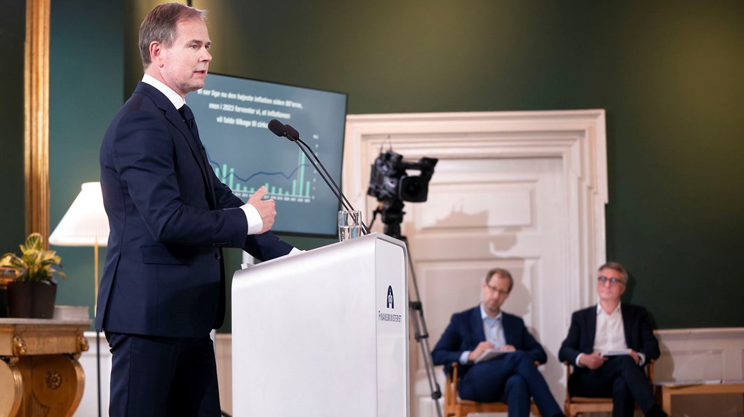 FInansminister Nicolai Wammen præsenterede torsdag regeringens prognoser for de kommendes års samfundsøkonomi.&nbsp;