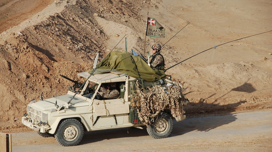Danske soldater på patrulje i Helmand-provinsen i Afghanistan i 2007.