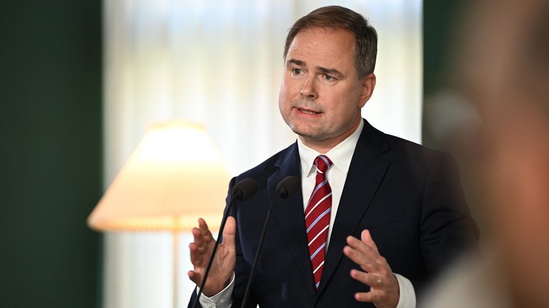 Finansminister Nicolai Wammen (S) præsenterer regeringens finanslovsforslag for 2023 "Stramt og ansvarligt" på et pressemøde i Finansministeriet 31. august 2022.