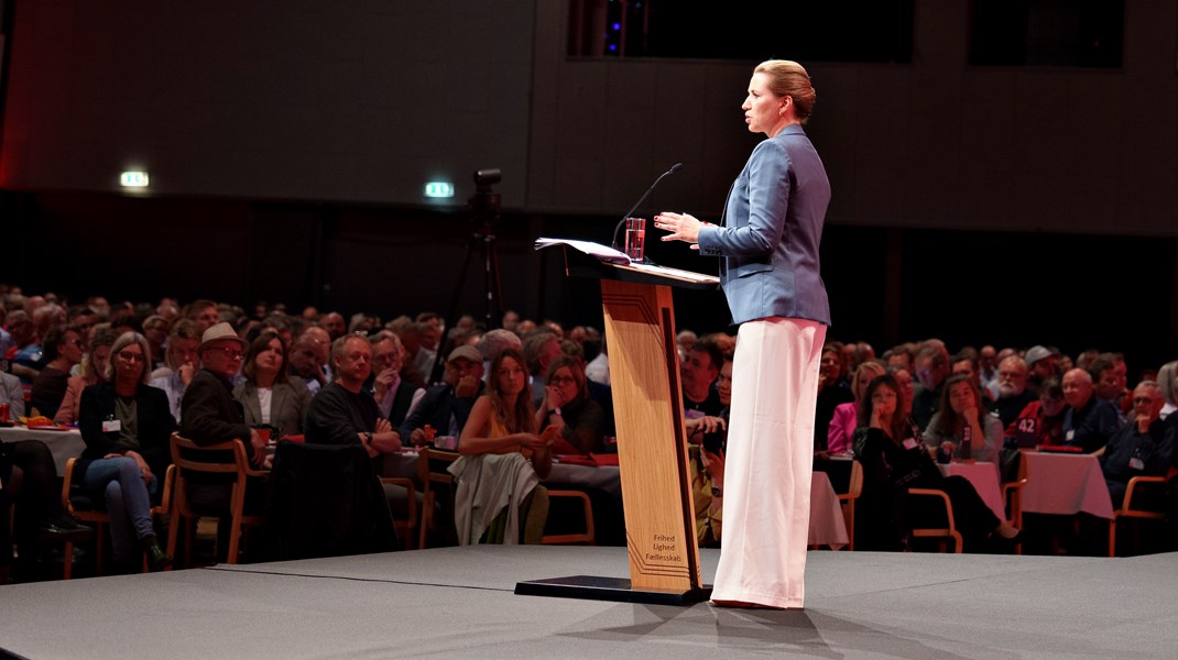 Mette Frederiksen var i fin form, da hun mødte sit bagland i Aalborg, men det var småt med nyheder i hendes tale.