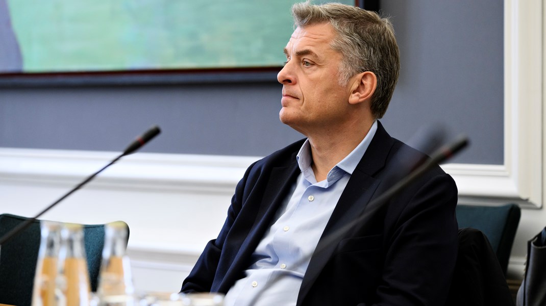 Venstres Jan E. Jørgensen under åbent samråd i Kulturudvalget torsdag.