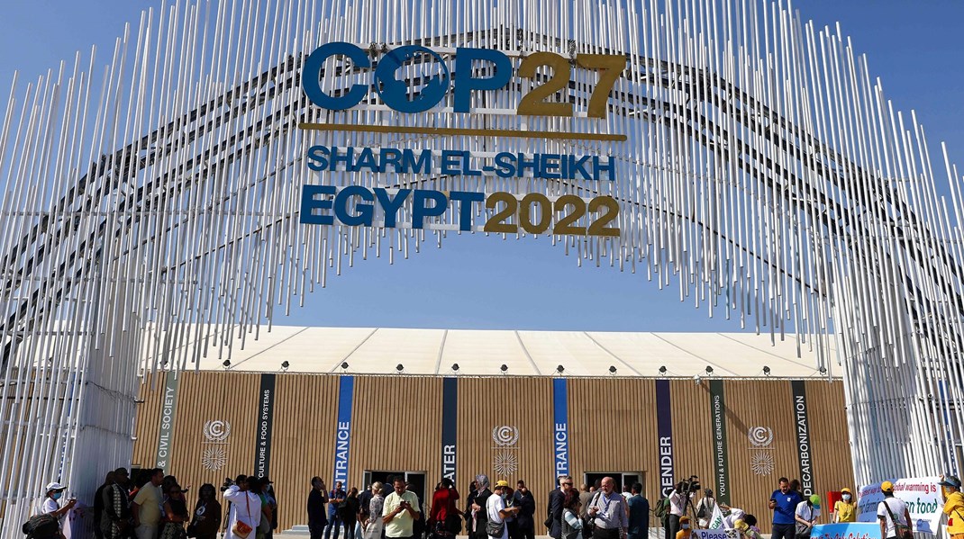 COP27 løber af stablen i Sharm El Sheik i Egypten fra 6. november til 18. november.