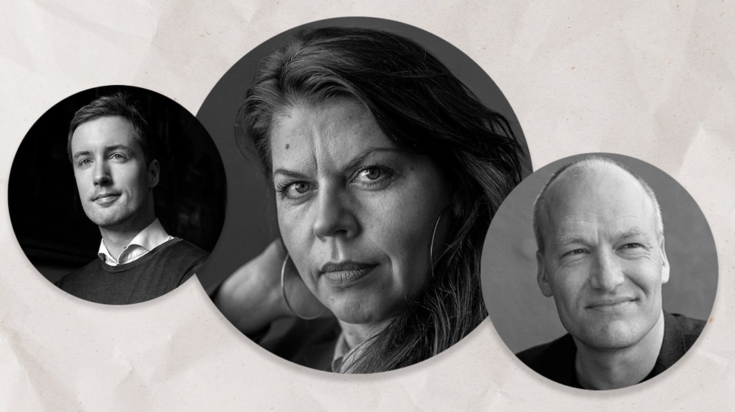 Jacob Mark, Franciska Rosenkilde og Pelle Dragsted er årets nominerede til Ting-prisen.