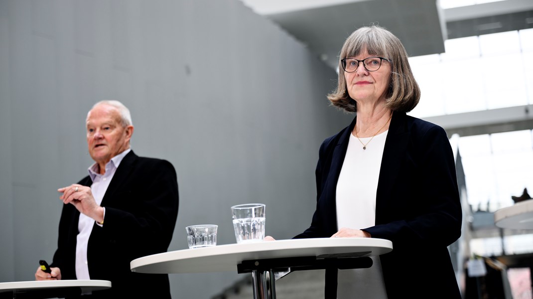 Det er ikke sandt, at Reformkommissionen ikke har været i dialog med universiteterne, skriver Nina Smith og Jørgen Søndergaard. Fotoet er fra kommissionens præsentation af sine første anbefalinger.