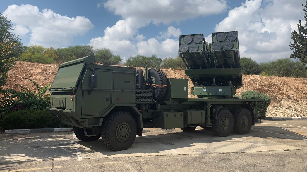 PULS-raketkastersystem, som Danmark nu har indkøbt hos den israelske våbenleverandør Elbit Systems.