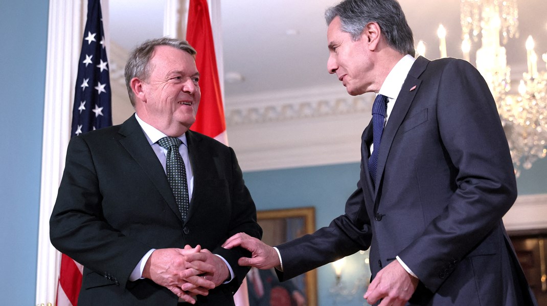 Udenrigsminister Lars Løkke Rasmussen (M) har haft travlt på det sidste med besøg i Polen, Tyskland og her, hos sin amerikanske kollega Antony Blinken. 