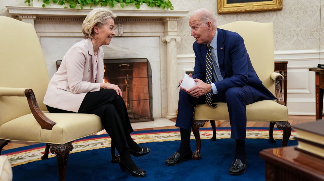 I sidste uge besøgte EU-Kommissionens formand, Ursula von der Leyen, præsident Joe Biden i Det Hvide Hus for bl.a. at tale om at undgå et kapløb mellem amerikansk og europæisk industristøtte.