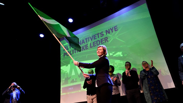 Josephine Fock svang den grønne fane, da hun blev valgt som politisk leder for Alternativet i 2020.