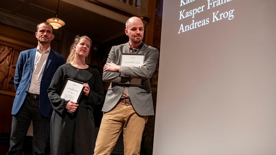 Altingets Andreas Krog, Katrine Falk Lønstrup og Kasper Frandsen var også nomineret til dette års Cavlingpris. 