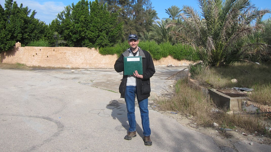 Marc Garlasco i Surman i Libyen, hvor et af de danske angreb fandt sted.