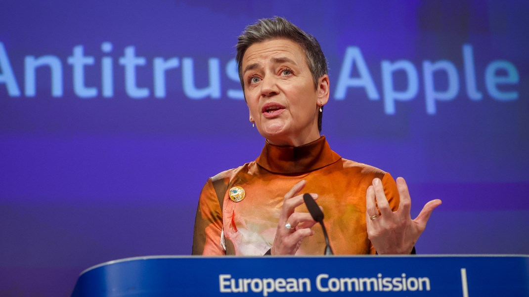 Apple Får Milliardbøde Af Vestager Altinget Erhverv 