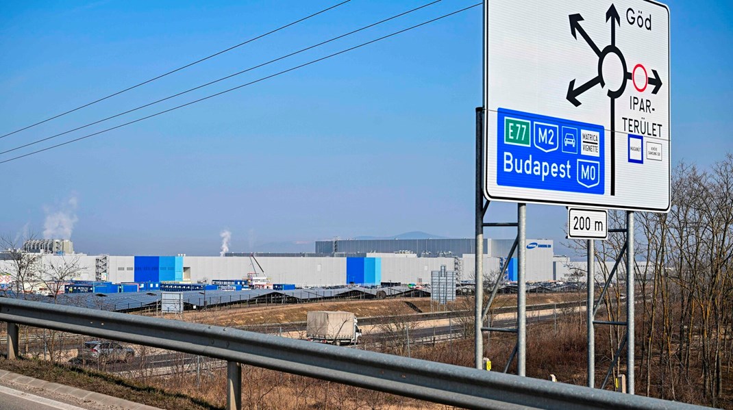 Samsung SDI batterifabrikken ved Budapest-forstaden Göd er 2,5 kilometer lang.